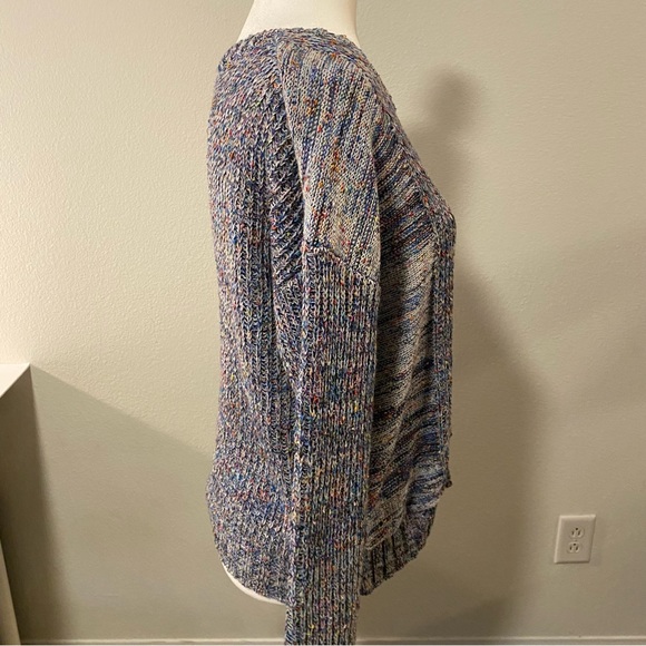 Rails Anthropologie Elsa Speckled Blue Long Sleeve Sweater - Picture 6 of 14